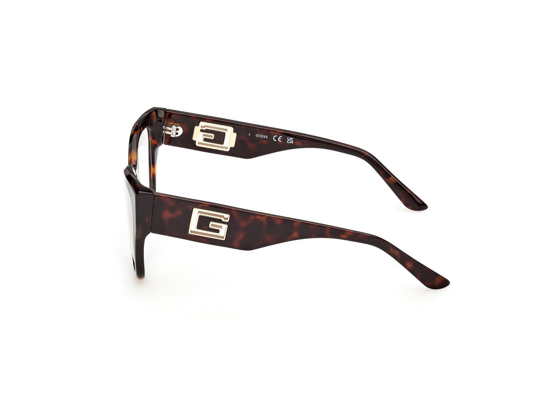 Occhiali da vista guess gu50356 052 havana square femenino taglia 52mm - Vista dettagliata