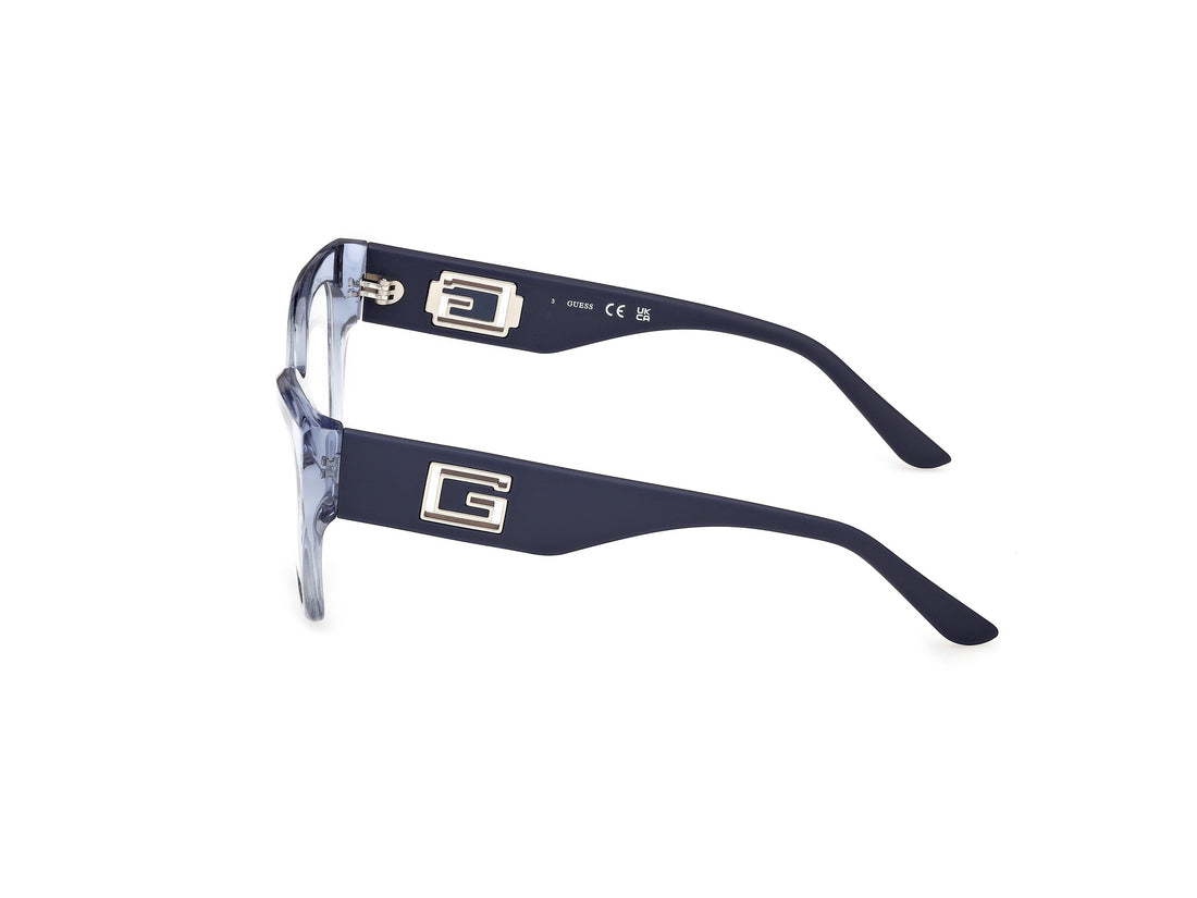 Brillen guess gu50356 084 azul square femenino größe 52mm - Detailansicht