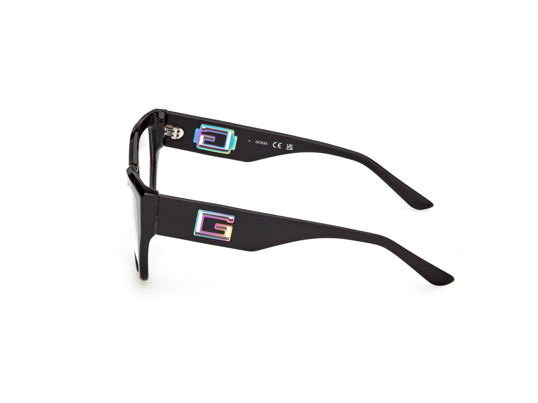 Occhiali da vista guess gu50357 001 negro geometric femenino taglia 53mm - Vista dettagliata