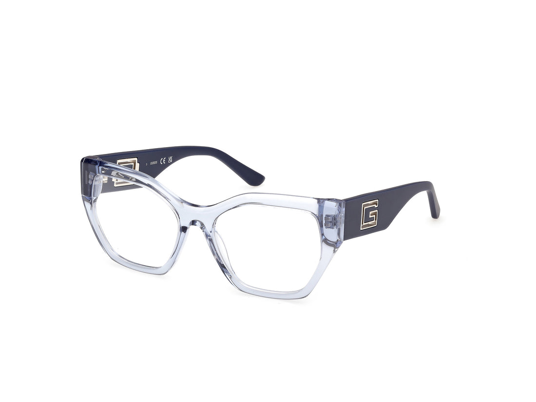 Occhiali da vista guess gu50357 084 azul geometric femenino taglia 53mm - Vista principale