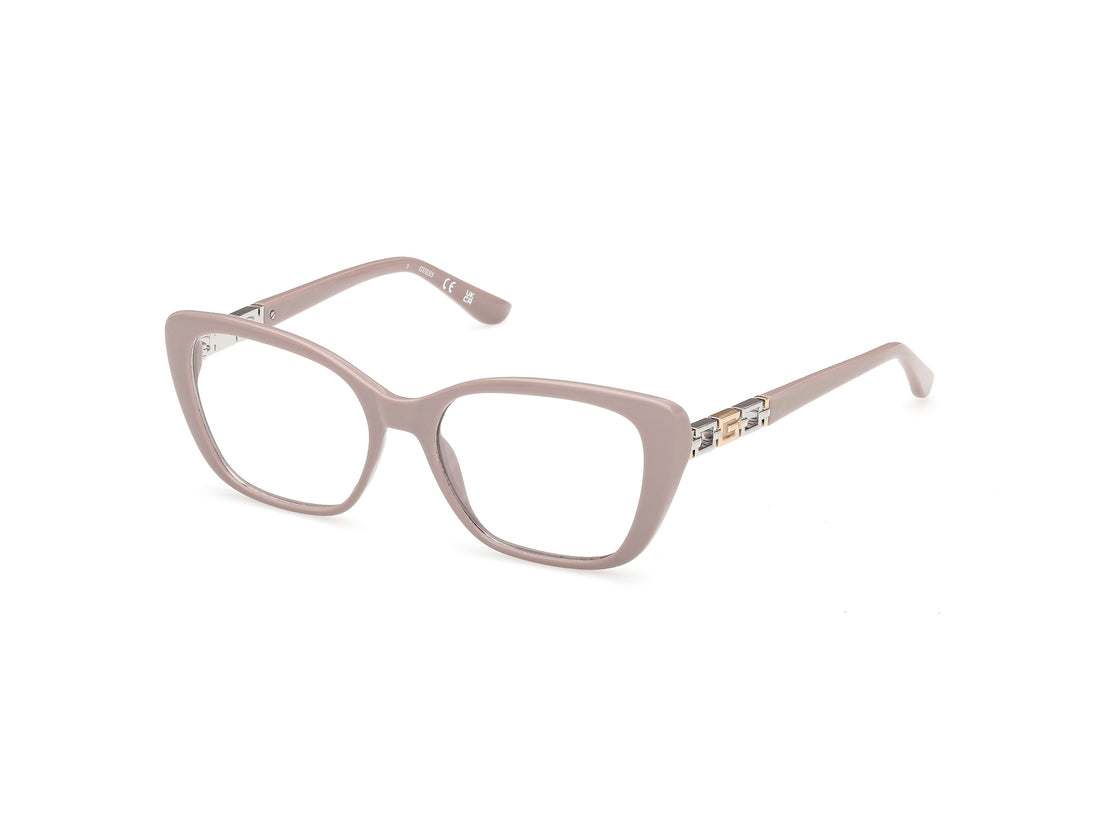 Occhiali da vista guess gu50358 057 beige rectangular femenino taglia 52mm - Vista principale