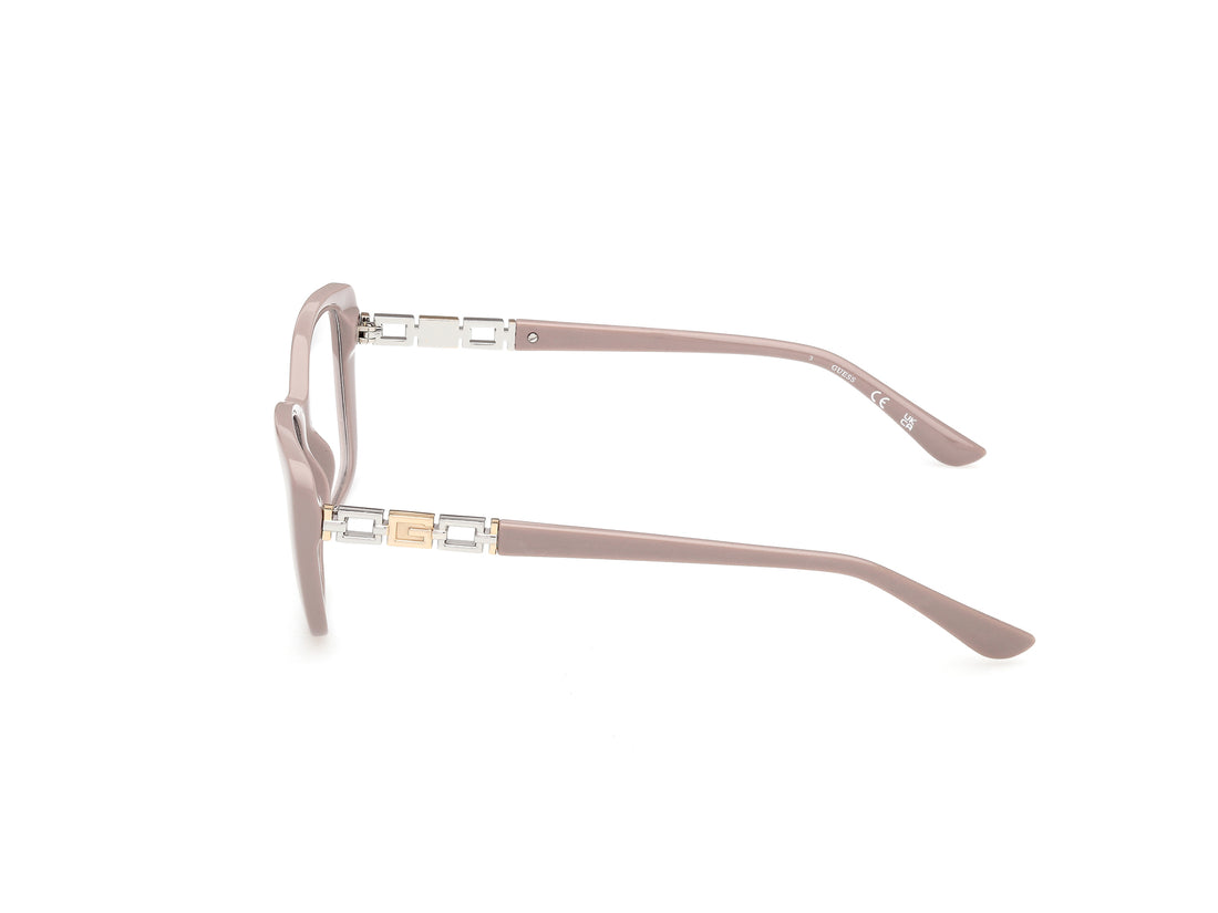 Occhiali da vista guess gu50358 057 beige rectangular femenino taglia 52mm - Vista dettagliata