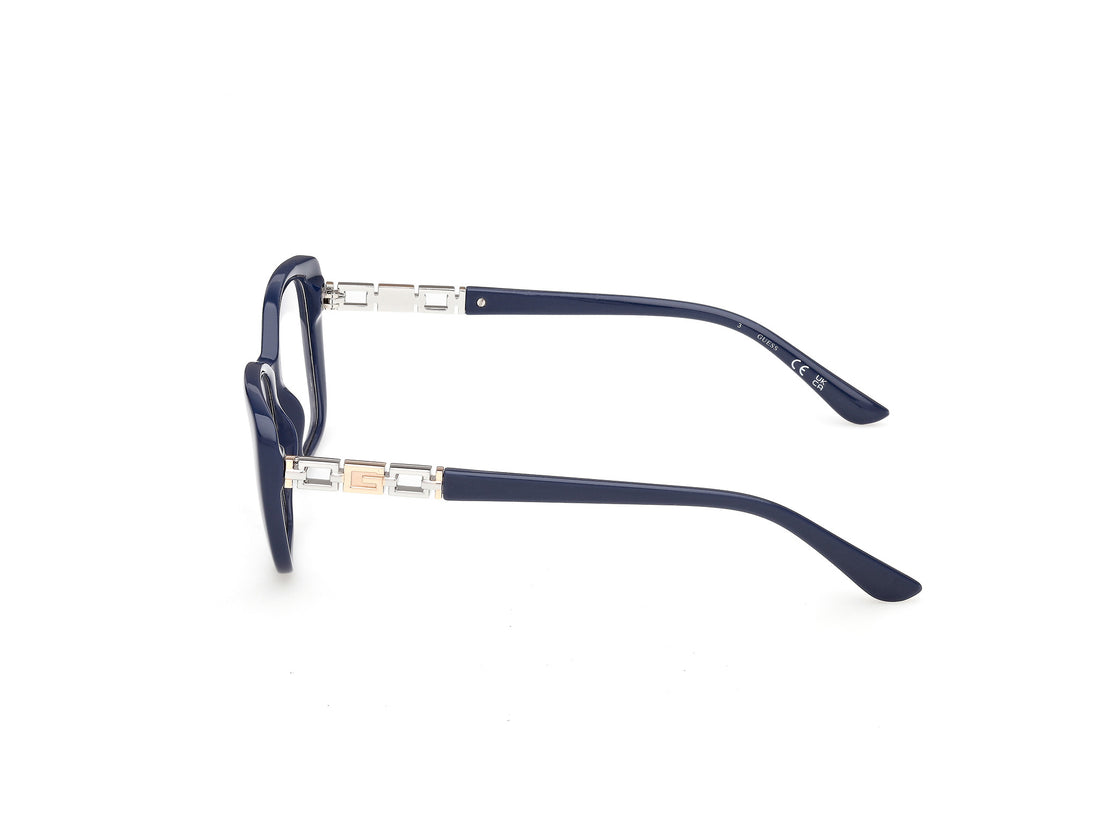 Occhiali da vista guess gu50358 090 azul rectangular femenino taglia 52mm - Vista dettagliata