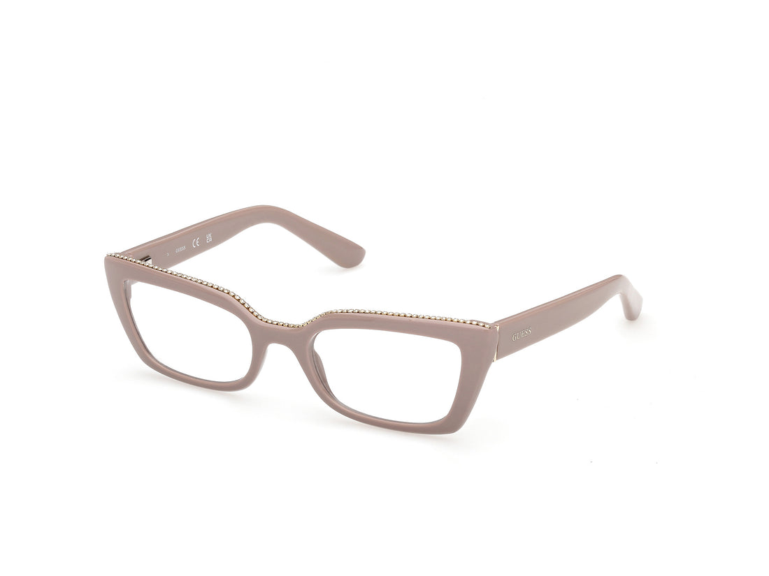 Lunettes de vue guess gu50360 057 beige rectangular femenino taille 54mm - Vue principale