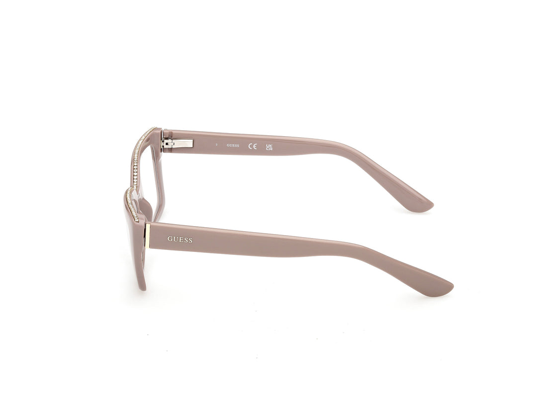 Occhiali da vista guess gu50360 057 beige rectangular femenino taglia 54mm - Vista dettagliata