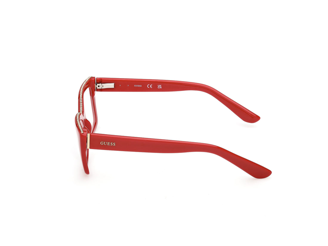 Lunettes de vue guess gu50360 066 rojo rectangular femenino taille 54mm - Vue détaillée