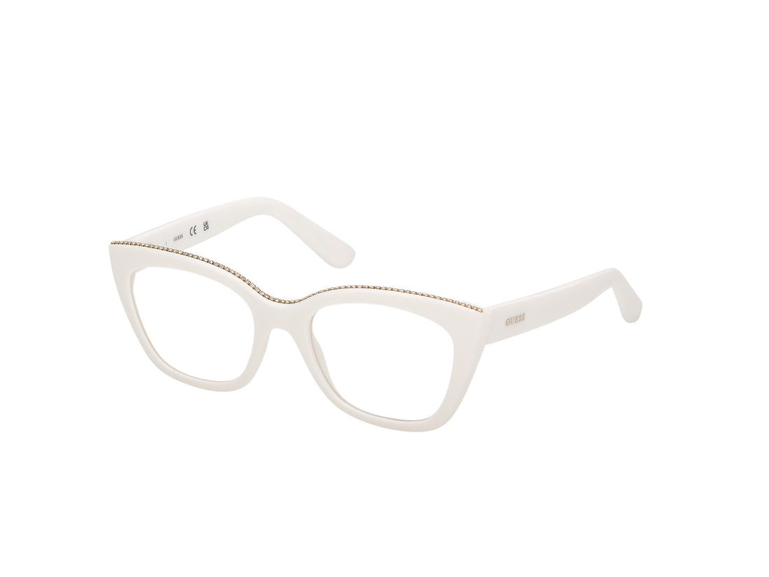 Lunettes de vue guess gu50361 021 blanco square femenino taille 50mm - Vue principale