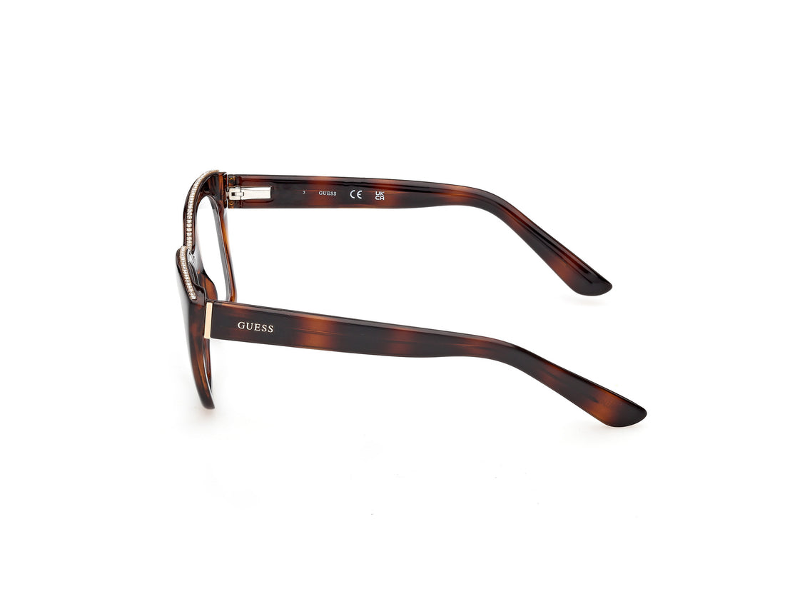 Lunettes de vue guess gu50361 052 havana square femenino taille 52mm - Vue détaillée