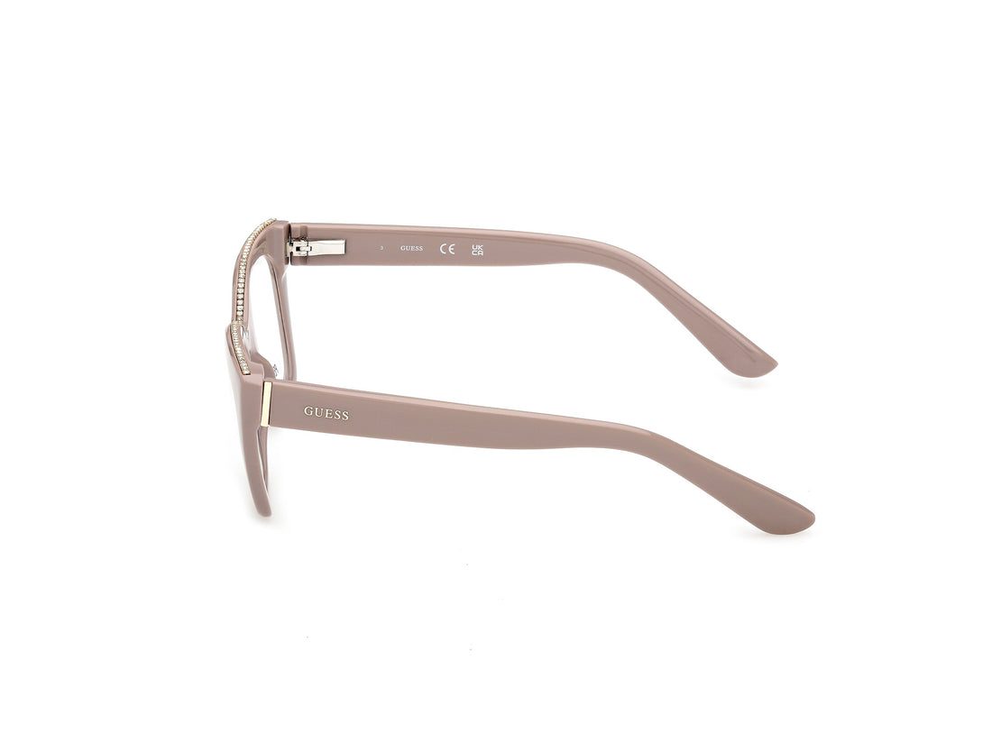 Occhiali da vista guess gu50361 057 beige square femenino taglia 52mm - Vista dettagliata