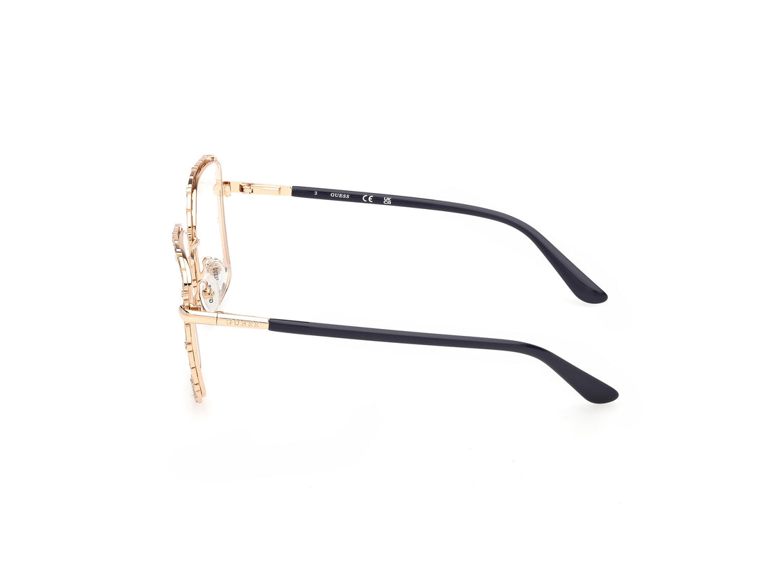 Lunettes de vue guess gu50364 032 dorado square femenino taille 54mm - Vue détaillée