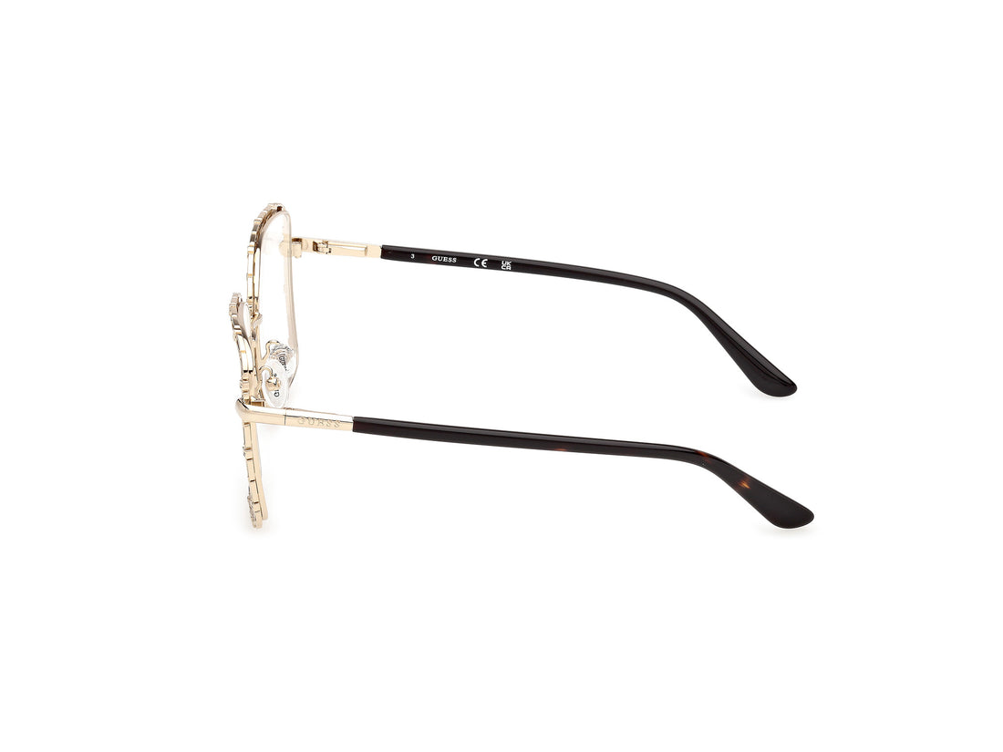 Lunettes de vue guess gu50364 033 dorado square femenino taille 54mm - Vue détaillée