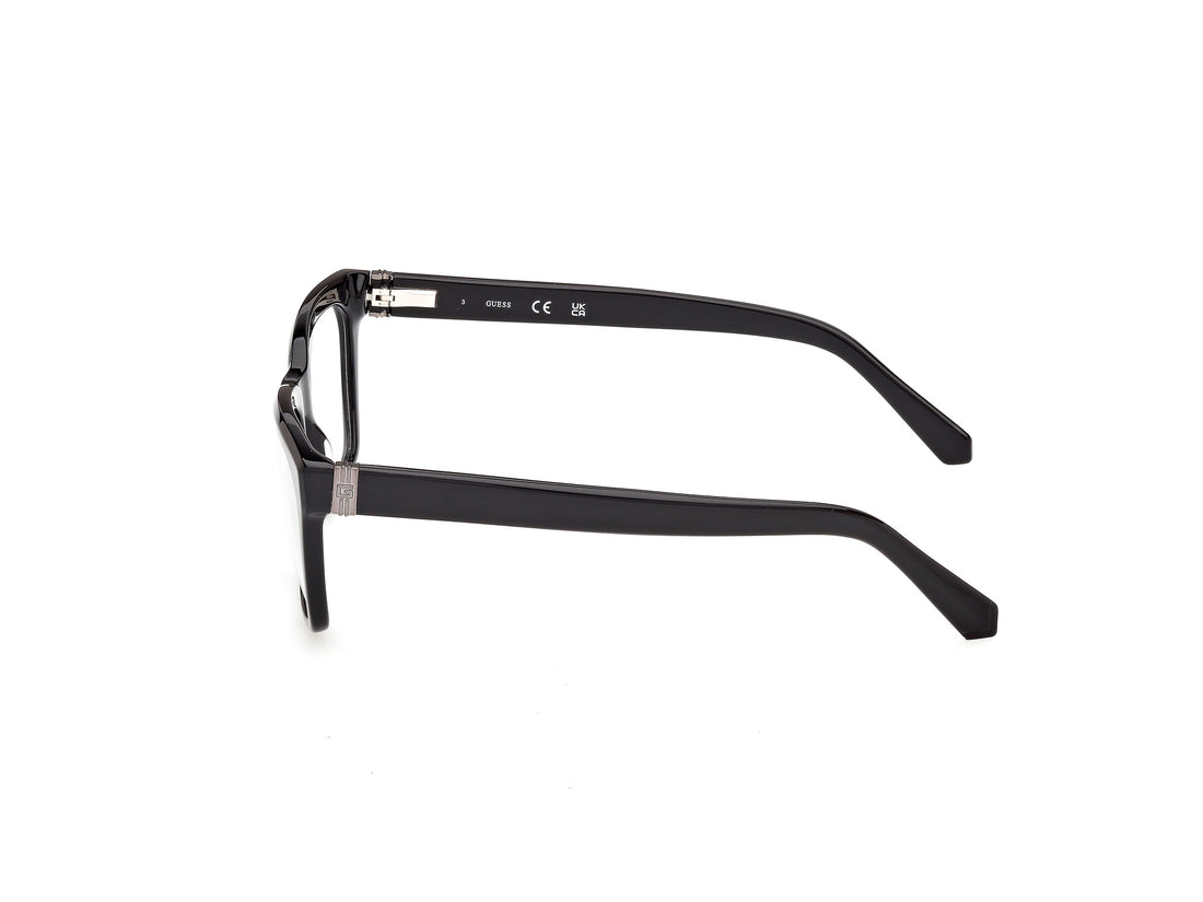 Lunettes de vue guess gu50365 001 negro rectangular masculino taille 53mm - Vue détaillée