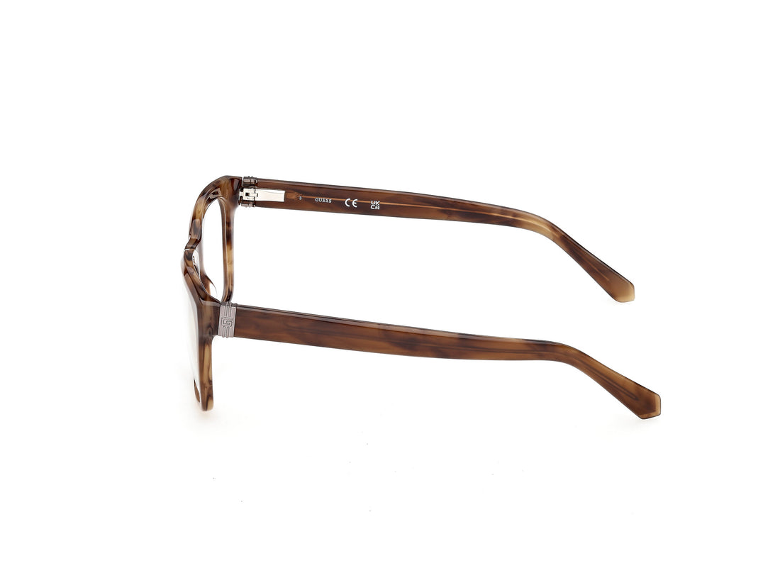 Occhiali da vista guess gu50365 050 marron rectangular masculino taglia 53mm - Vista dettagliata