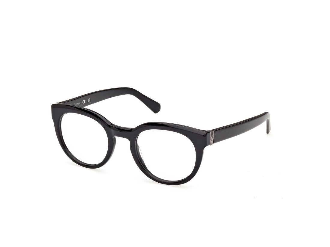 Occhiali da vista guess gu50366 001 negro round masculino taglia 49mm - Vista principale