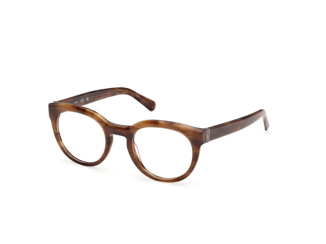 Occhiali da vista guess gu50366 050 marron round masculino taglia 49mm - Vista principale