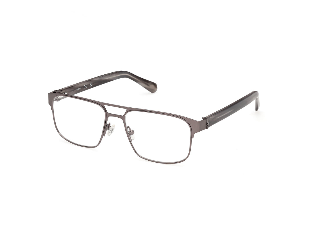 Occhiali da vista guess gu50367 009 plateado navigator masculino taglia 55mm - Vista principale