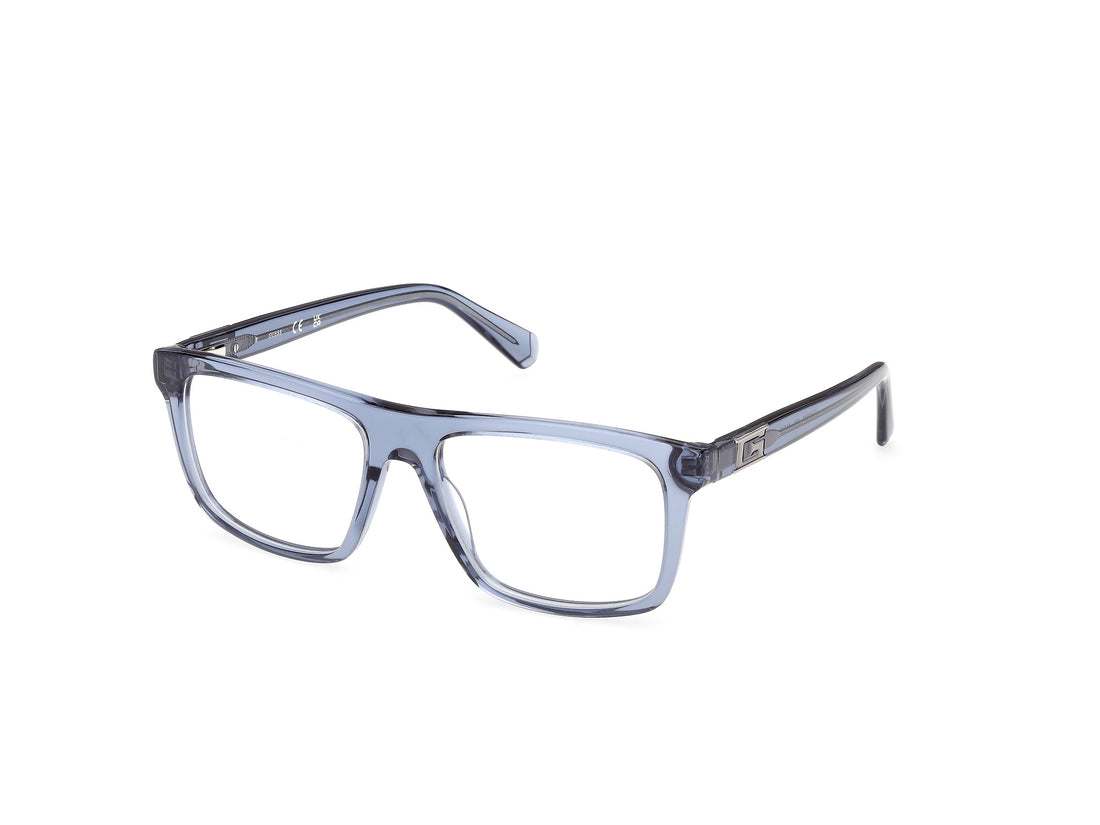 Occhiali da vista guess gu50369 090 azul square masculino taglia 55mm - Vista principale