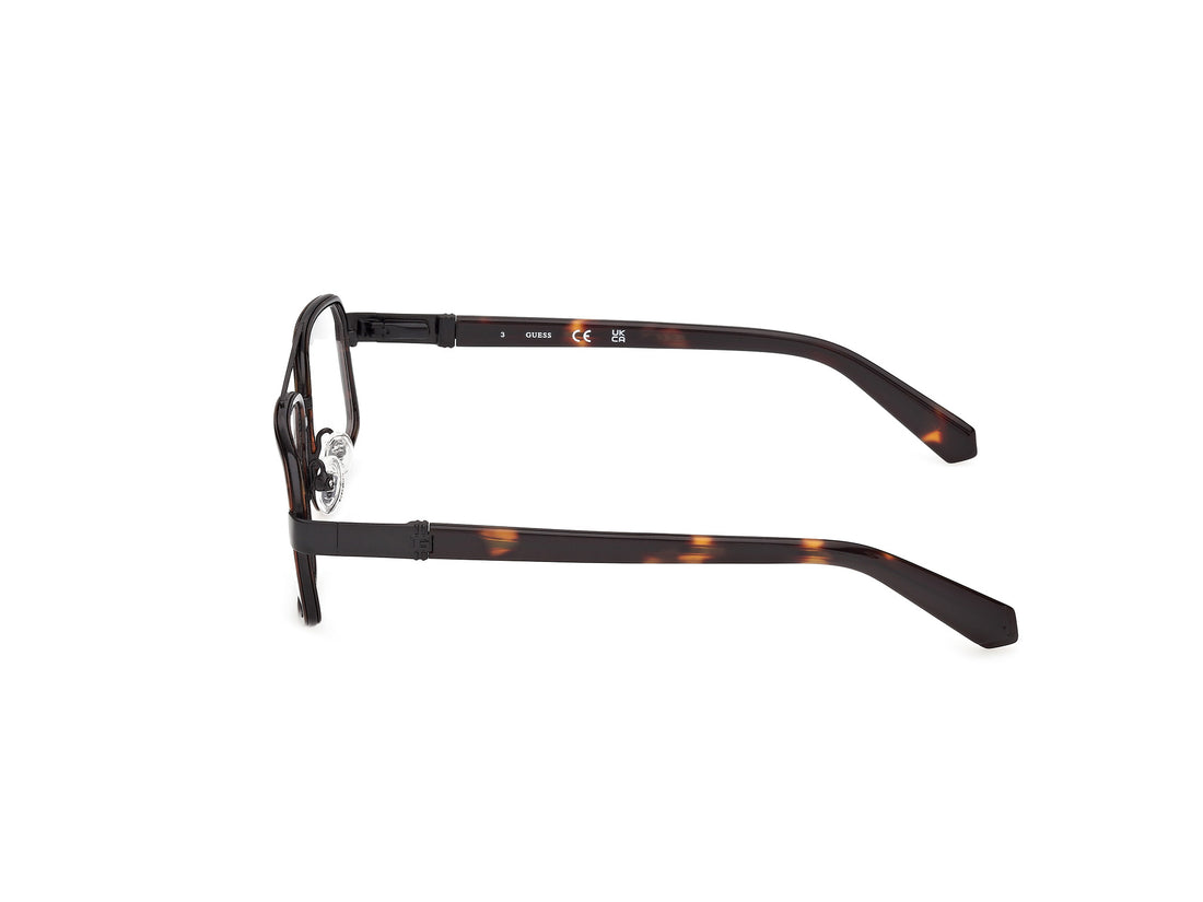 Lunettes de vue guess gu50372 052 havana navigator masculino taille 55mm - Vue détaillée