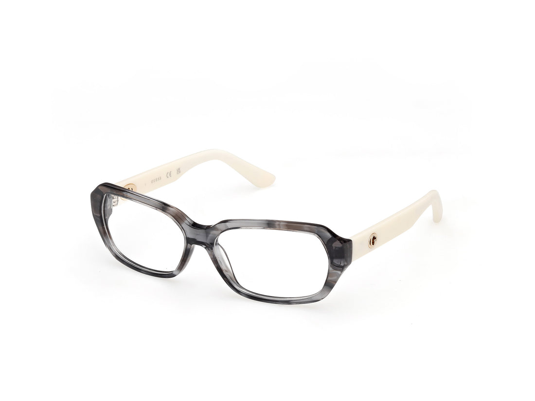Occhiali da vista guess gu50380 020 gris geometric femenino taglia 56mm - Vista principale