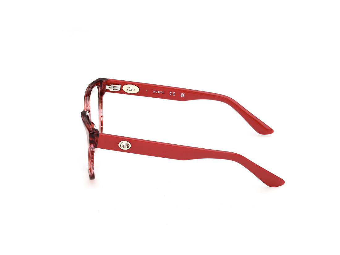 Occhiali da vista guess gu50381 068 rojo square femenino taglia 54mm - Vista dettagliata