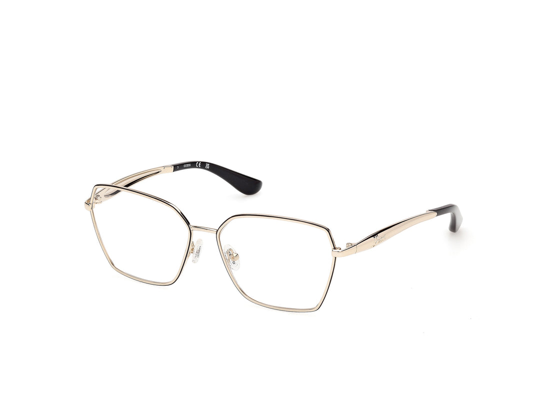Óculos graduados guess gu50384 005 negro square femenino tamanho 55mm - Vista principal