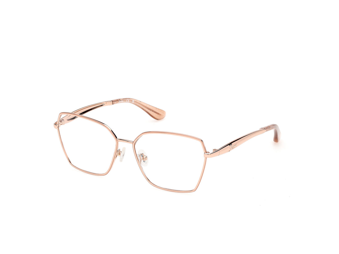 Óculos graduados guess gu50384 028 dorado square femenino tamanho 55mm - Vista principal