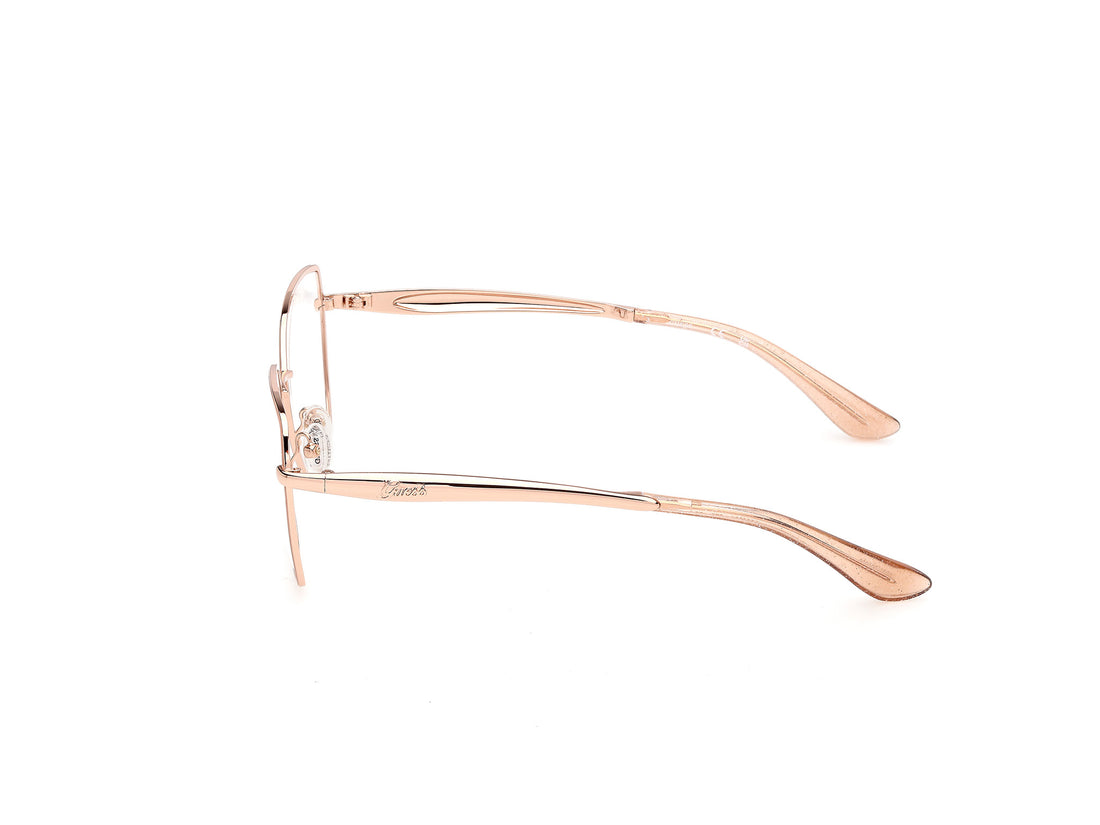 Óculos graduados guess gu50384 028 dorado square femenino tamanho 55mm - Vista de detalhe