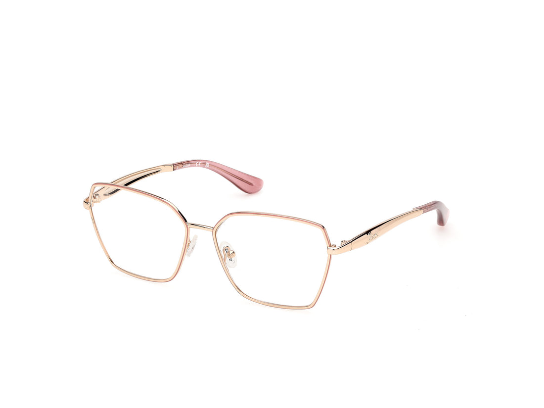 Óculos graduados guess gu50384 074 rosa square femenino tamanho 55mm - Vista principal