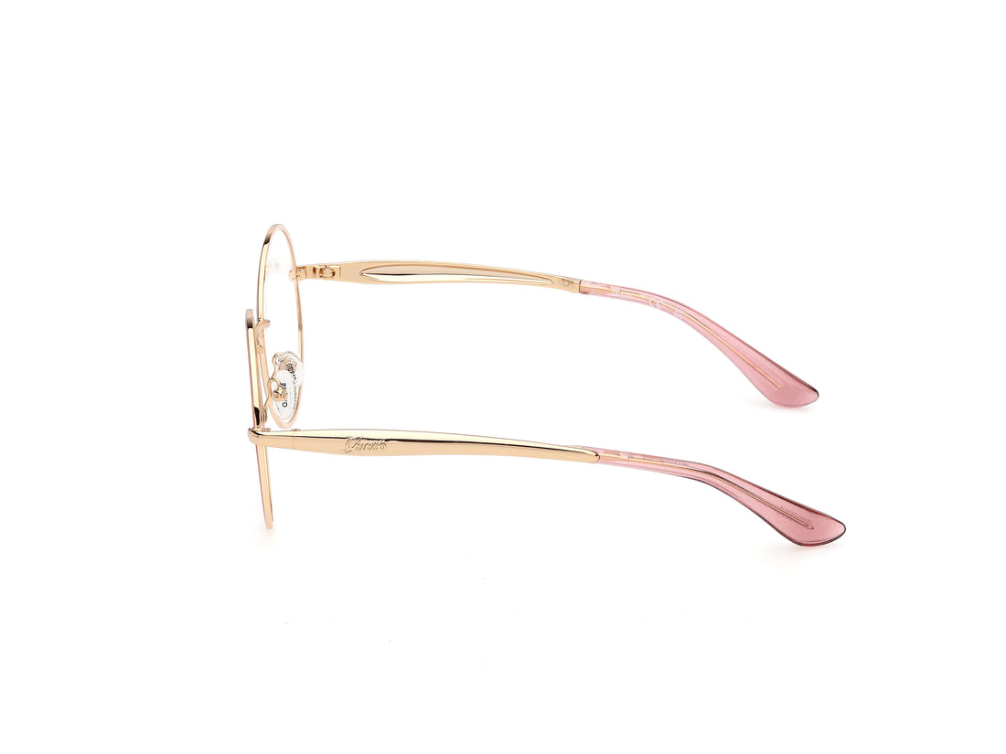 Óculos graduados guess gu50385 074 rosa round femenino tamanho 54mm - Vista de detalhe
