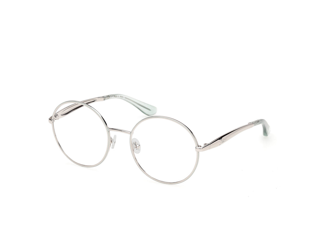 Óculos graduados guess gu50385 095 verde round femenino tamanho 54mm - Vista principal