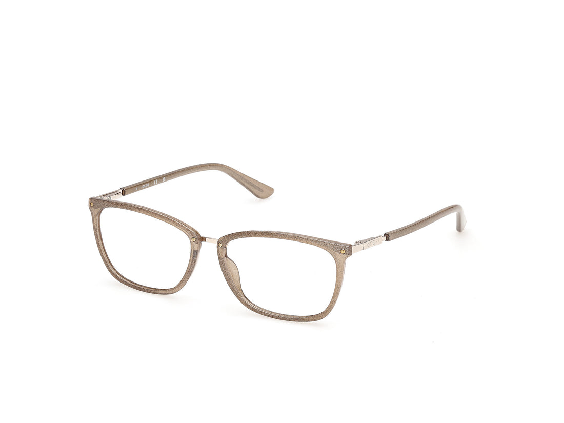 Óculos graduados guess gu50386 059 beige rectangular femenino tamanho 54mm - Vista principal