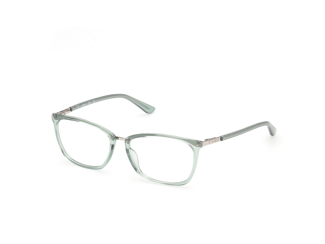 Óculos graduados guess gu50386 095 verde rectangular femenino tamanho 54mm - Vista principal