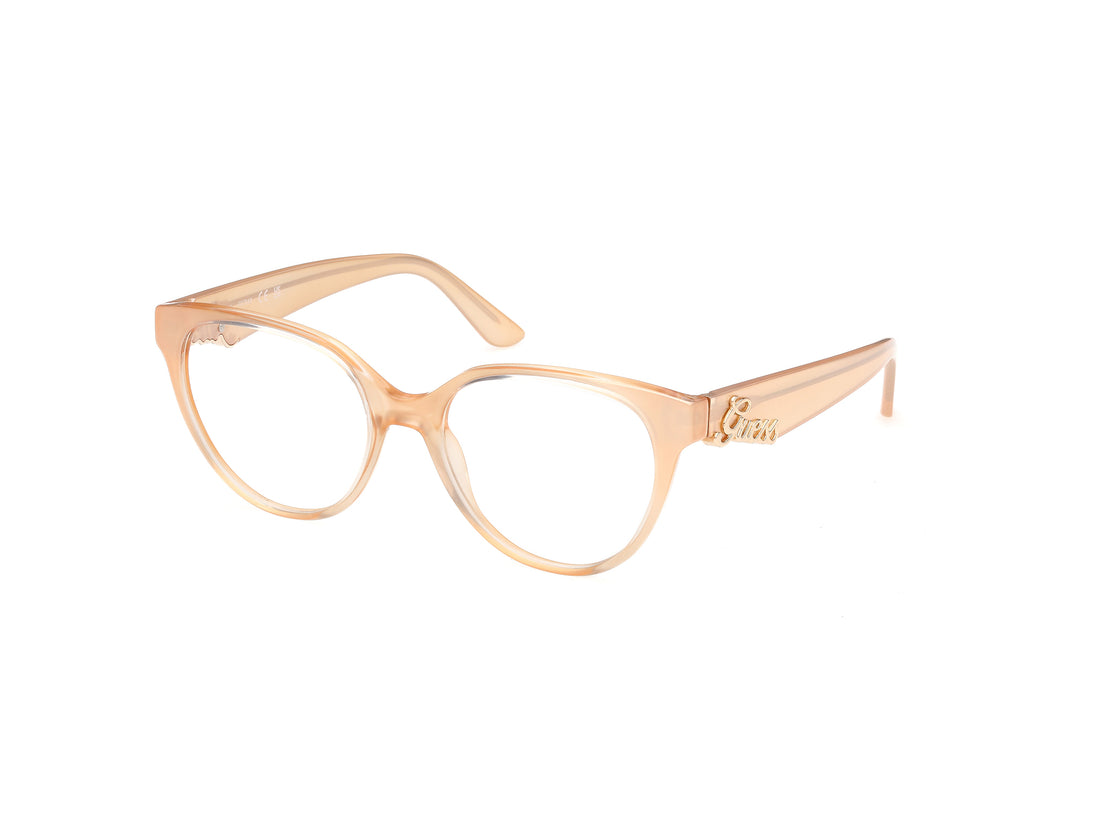 Óculos graduados guess gu50388 044 naranja round femenino tamanho 53mm - Vista principal