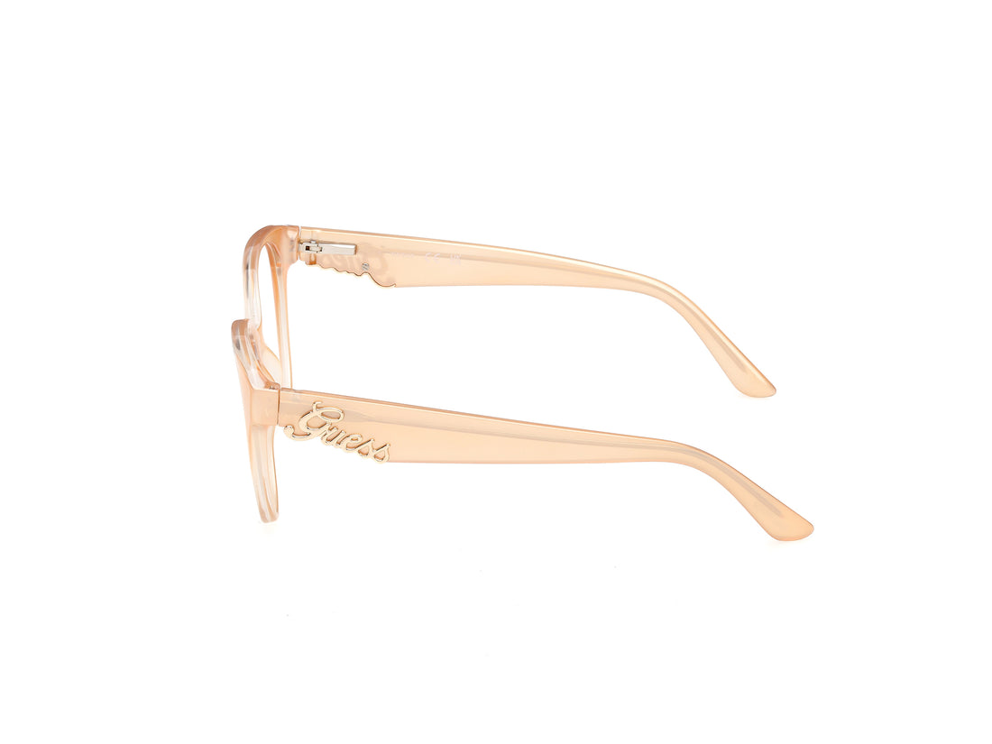 Óculos graduados guess gu50388 044 naranja round femenino tamanho 53mm - Vista de detalhe