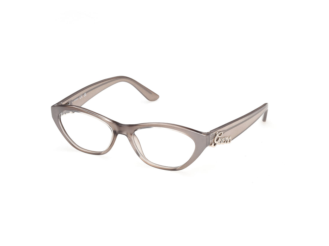 Óculos graduados guess gu50389 020 gris cat eye femenino tamanho 52mm - Vista principal