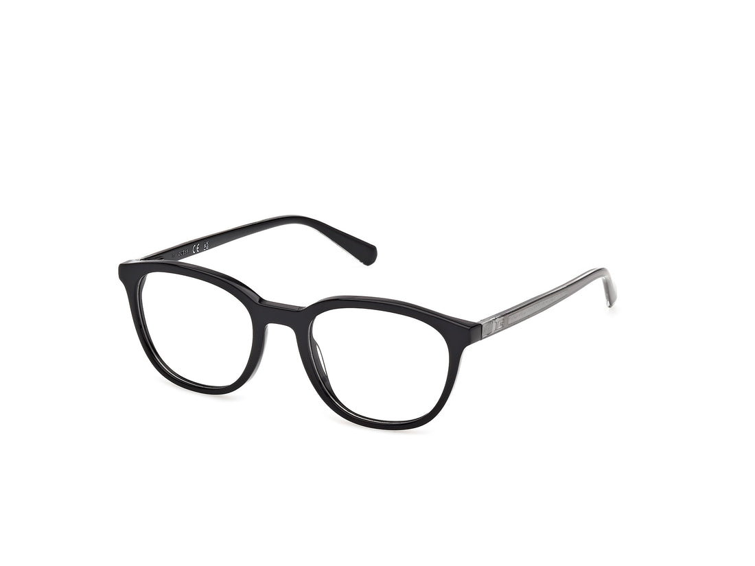 Óculos graduados guess gu50390 001 negro round masculino tamanho 50mm - Vista principal