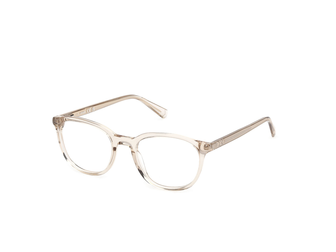 Óculos graduados guess gu50390 045 marron round masculino tamanho 50mm - Vista principal