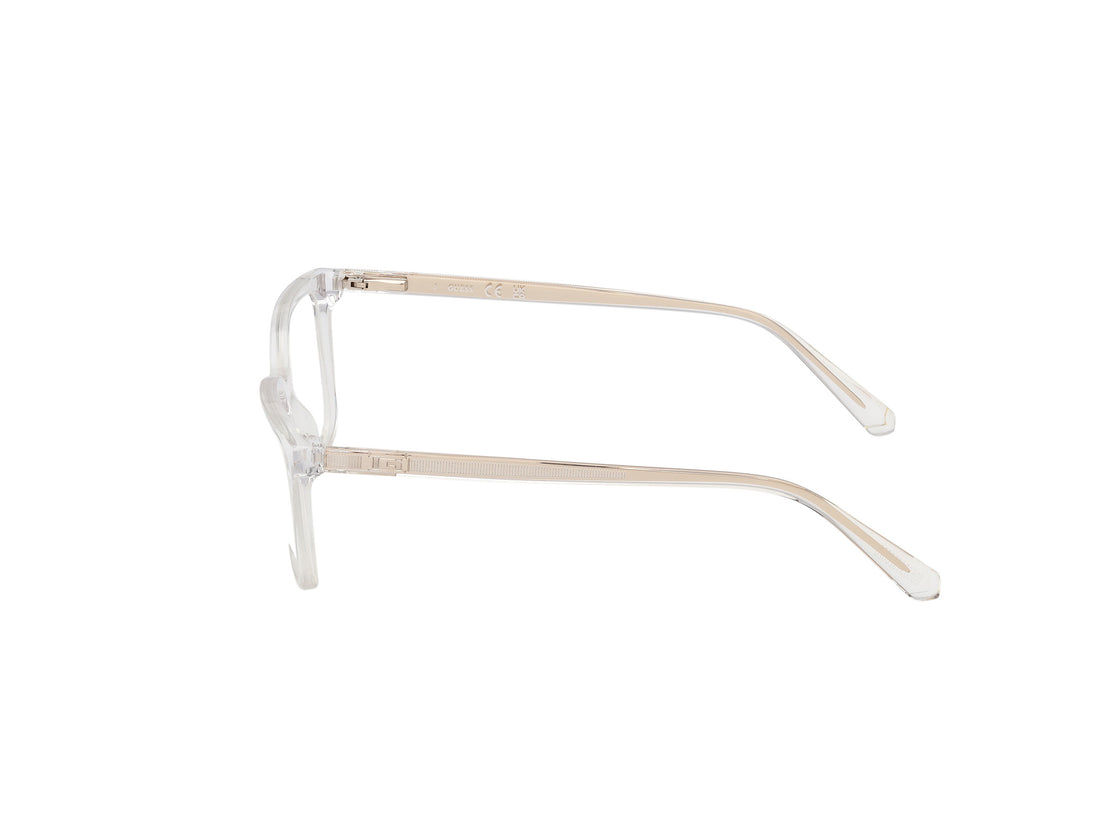 Óculos graduados guess gu50391 026 transparente rectangular masculino tamanho 53mm - Vista de detalhe