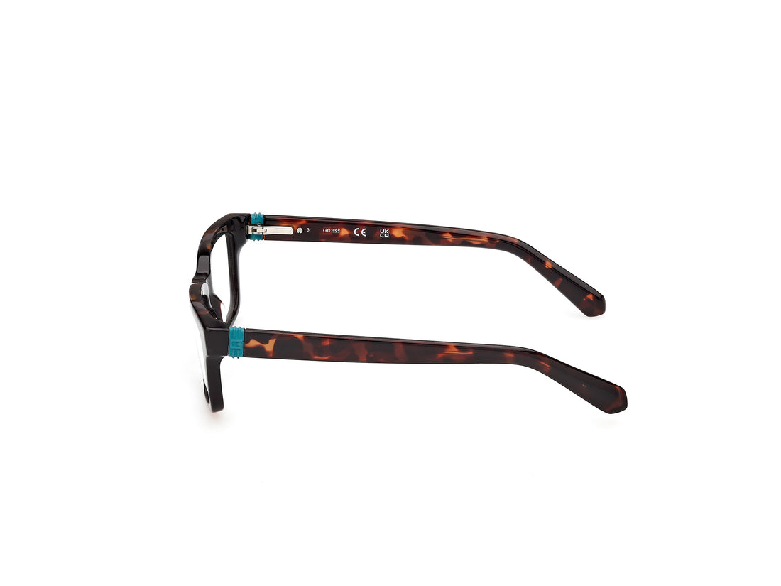 Óculos graduados guess gu50393 052 havana rectangular masculino tamanho 46mm - Vista de detalhe