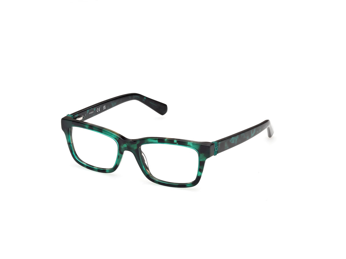 Óculos graduados guess gu50393 098 verde rectangular masculino tamanho 46mm - Vista principal