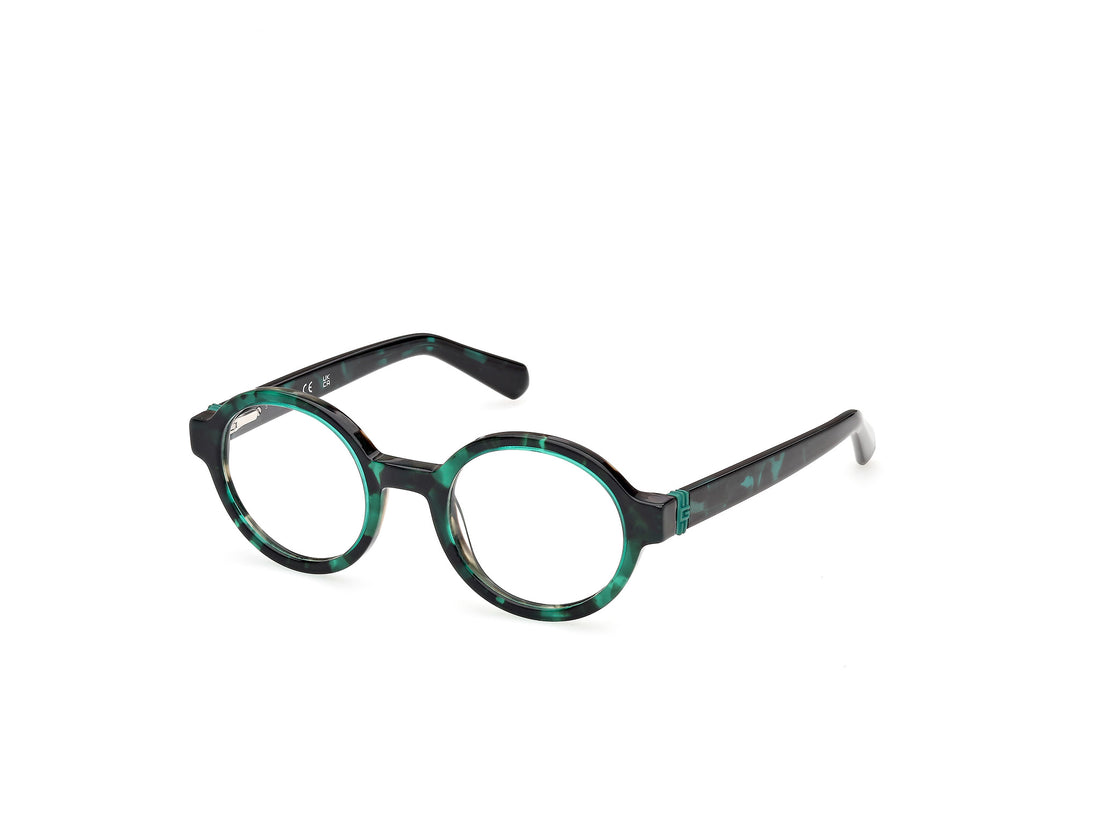 Óculos graduados guess gu50394 098 verde round masculino tamanho 43mm - Vista principal