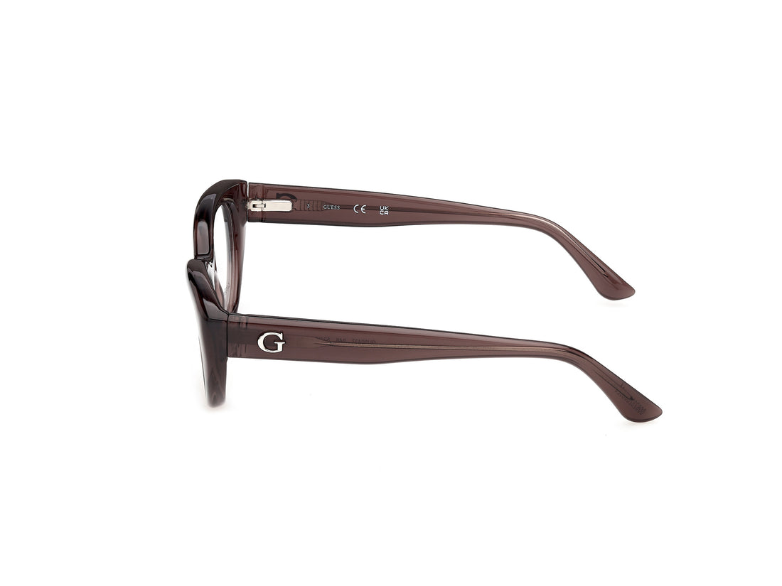 Briller guess gu50437 048 marron cat eye femenino størrelse 52mm - Detaljeret visning