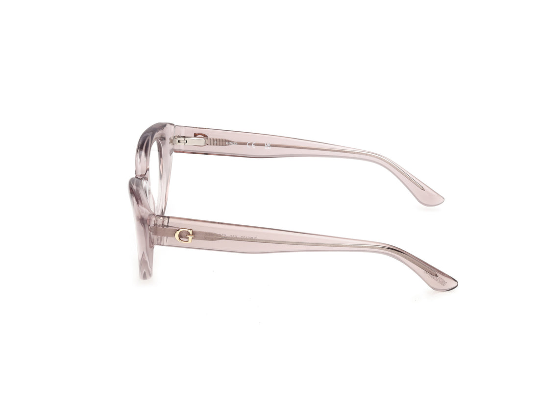 Briller guess gu50437 057 beige cat eye femenino størrelse 52mm - Detaljeret visning