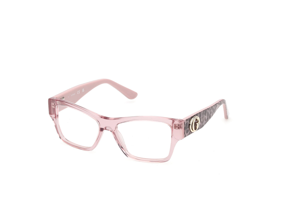 Briller guess gu50446 072 rosa rectangular femenino størrelse 52mm - Hovedvisning