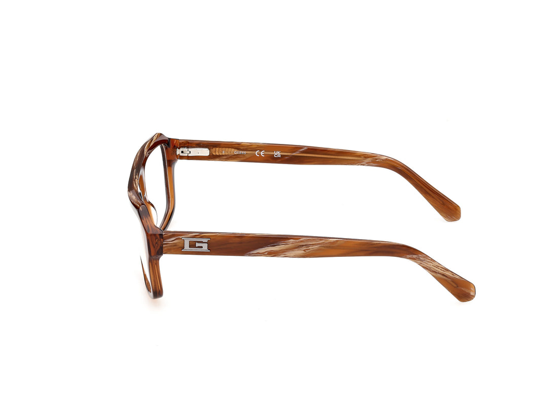 Briller guess gu50451 048 marron rectangular masculino størrelse 54mm - Detaljeret visning