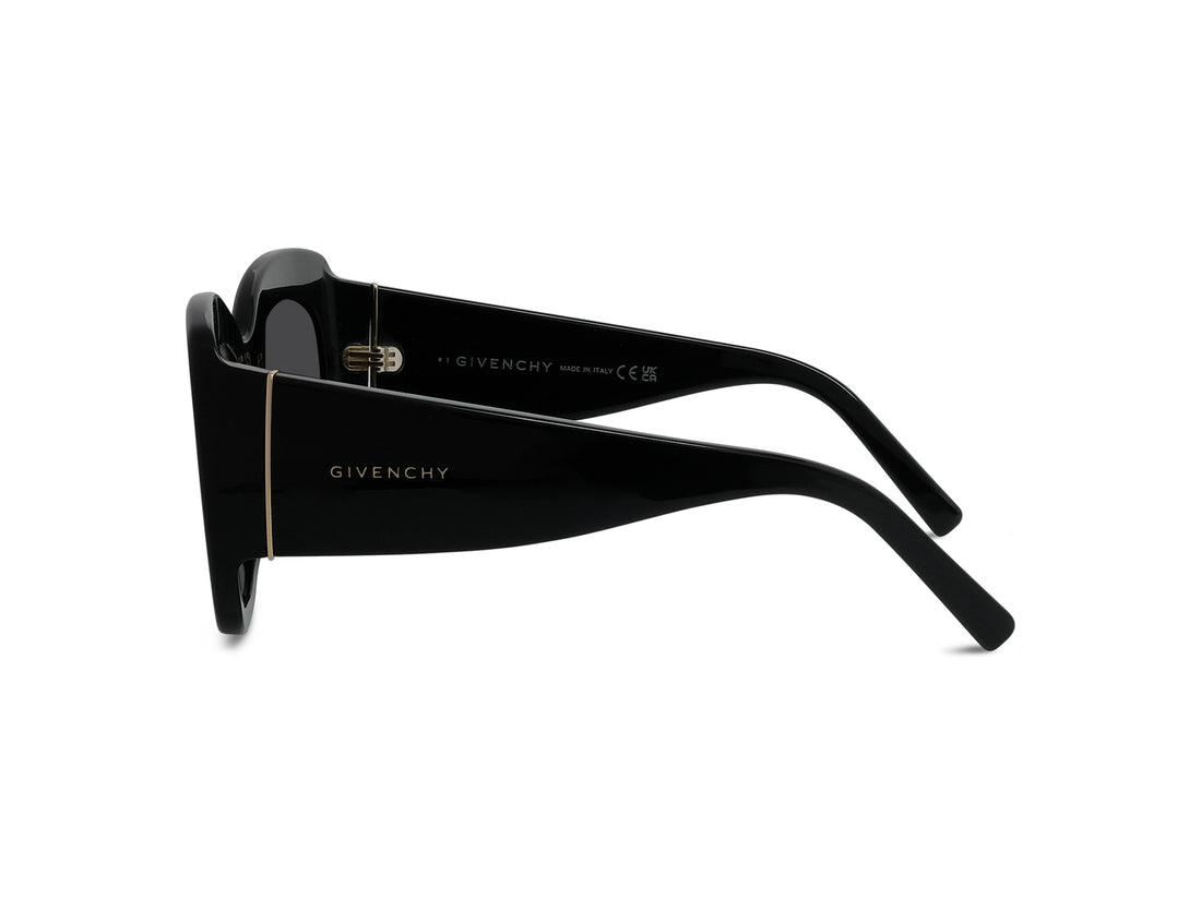 Óculos de sol givenchy bold gv40127i 01a black butterfly femenino tamanho 53mm - Vista de detalhe