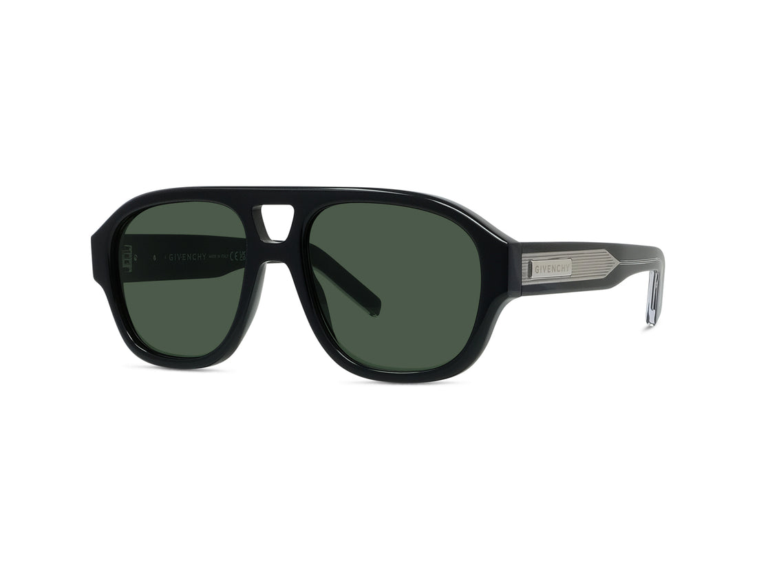 Óculos de sol givenchy day gv40137u 01n black geometric masculino tamanho 55mm - Vista principal