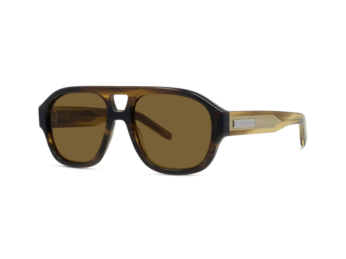 Óculos de sol givenchy day gv40137u 62j brown geometric masculino tamanho 55mm - Vista principal