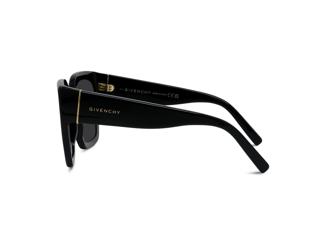Óculos de sol givenchy bold gv40139i 01a black square femenino tamanho 53mm - Vista de detalhe