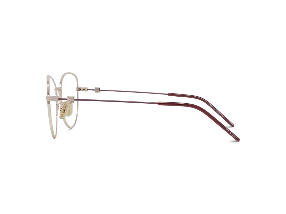Lunettes de vue givenchy gv speed gv50084u 029 gold geometric femenino taille 55mm - Vue détaillée